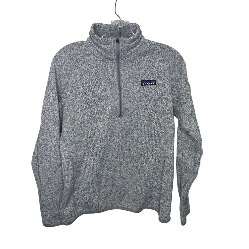 Patagonia Women’s Better Sweater 1/4 Zip Fleece Pullover Gray Size M